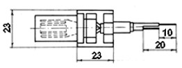 Габаритные и установочные размеры Датчика ТП-041