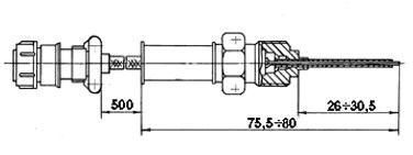 Габаритные и установочные размеры Датчика ТТ-257