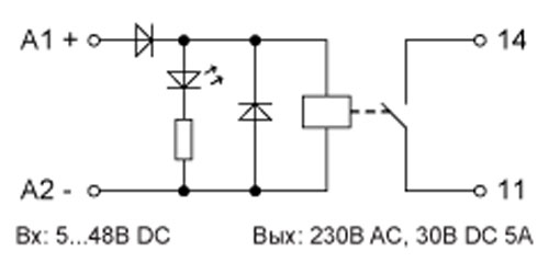 Электрическая схема Схема реле RM1
